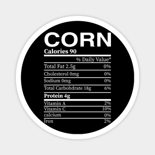 Funny Corn Nutrition Magnet